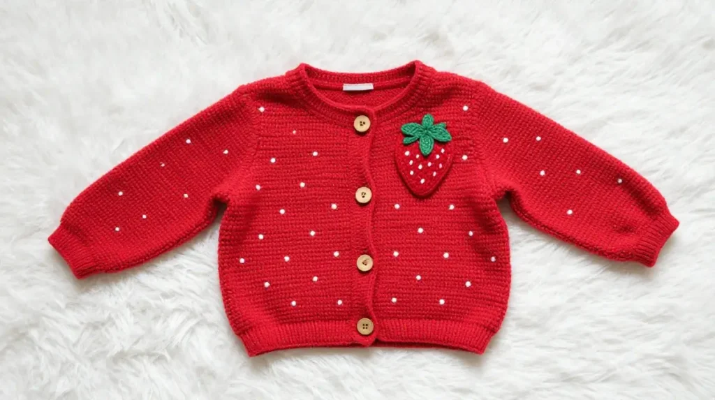 Kids Strawberry Cardigan