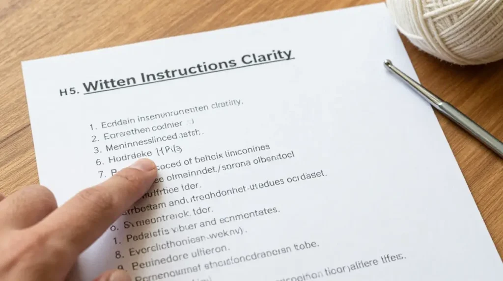 Written Instructions Clarity