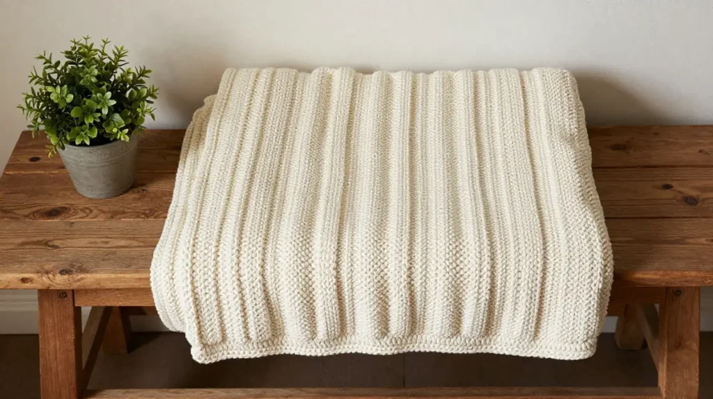 Alpine Stitch Farmhouse Blanket