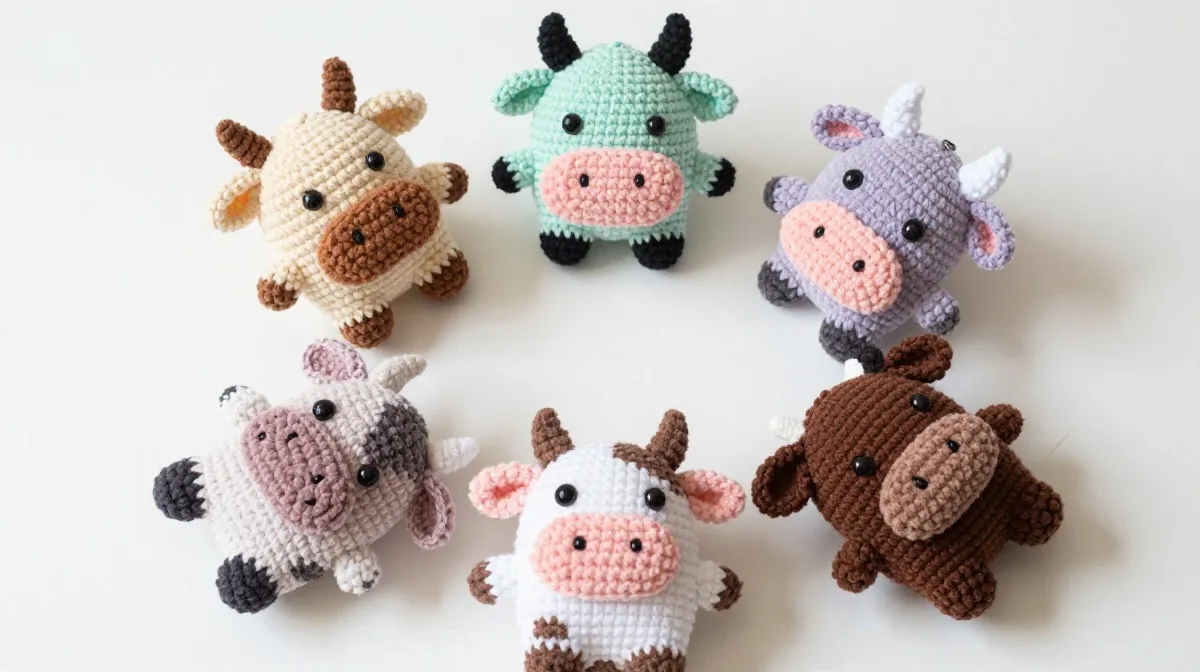 Crochet Animal Patterns Cute Variations in Other Colors