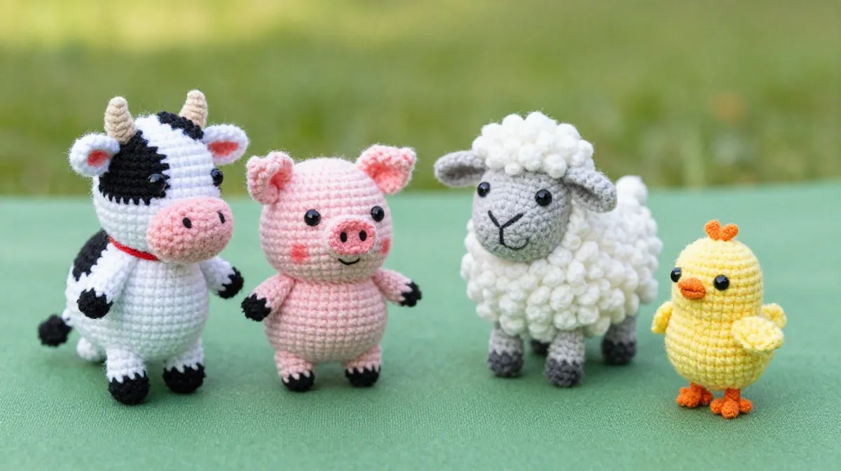 Crochet Farm Animal Patterns to Match Your Cow