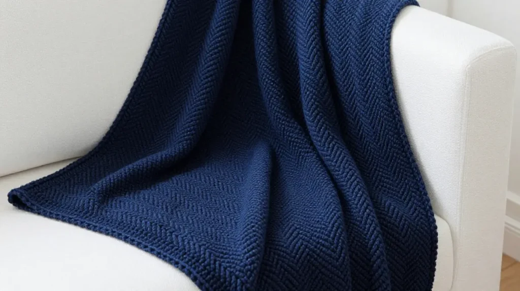  Herringbone Stitch Cozy Throw
