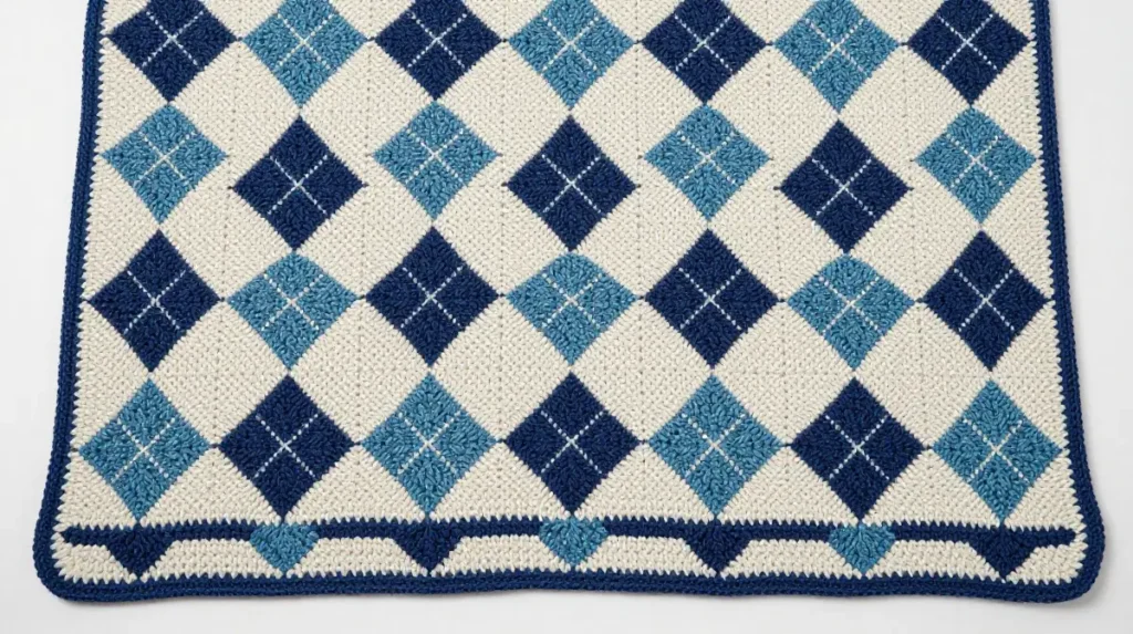  Planned Pooling Argyle Blanket
