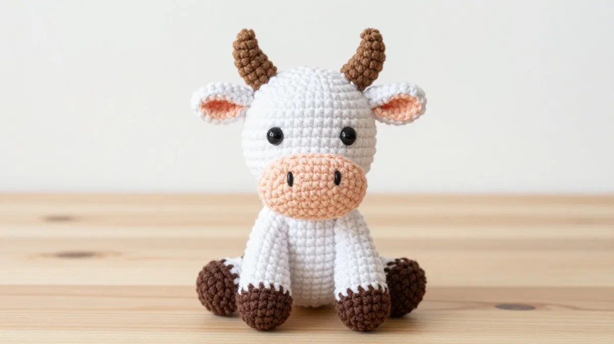 Strawberry Cow Aesthetic Crochet in Pastel Colors