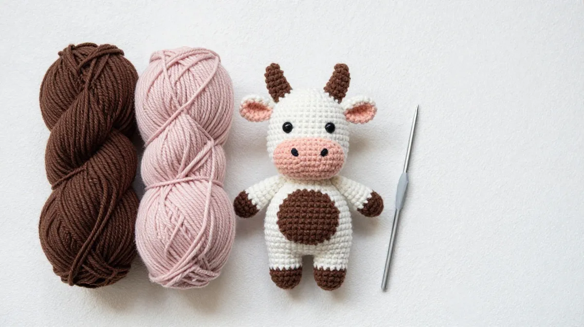 What Yarn to Use for a Cow Crochet Plushie