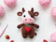 chocolate strawberry cow plushie crochet pattern